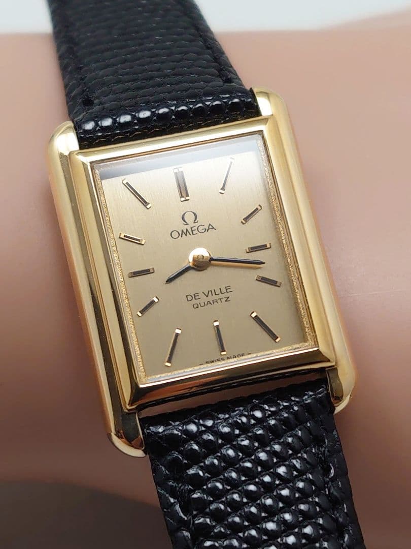 OH済 1979年製 オメガ デビル タンク・レクタングル レディース 極上品