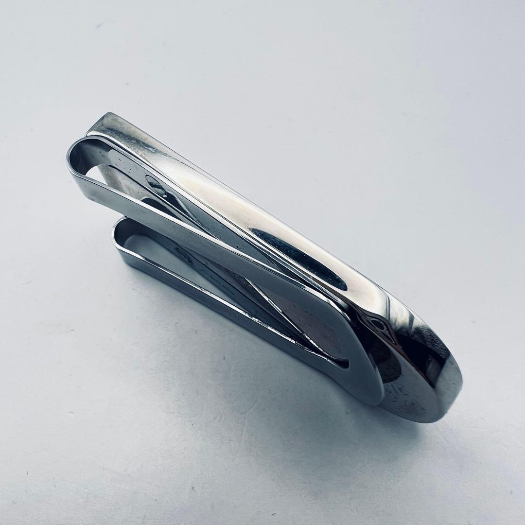 美品　カルティエ　レザー＆メタル　マネークリップ