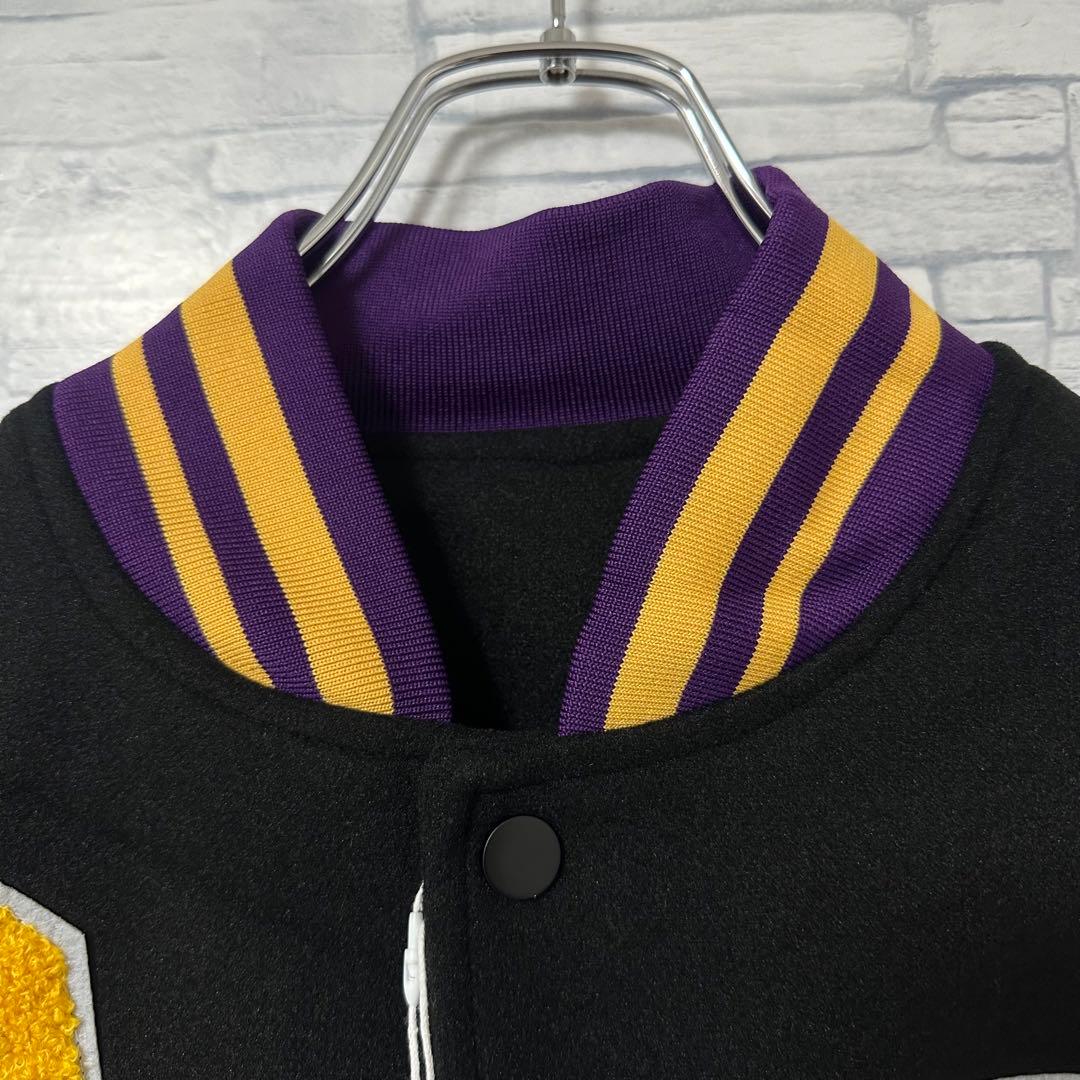【未使用】希少 LAKERS レイカーズ スタジャン サガラ ロゴ L相当