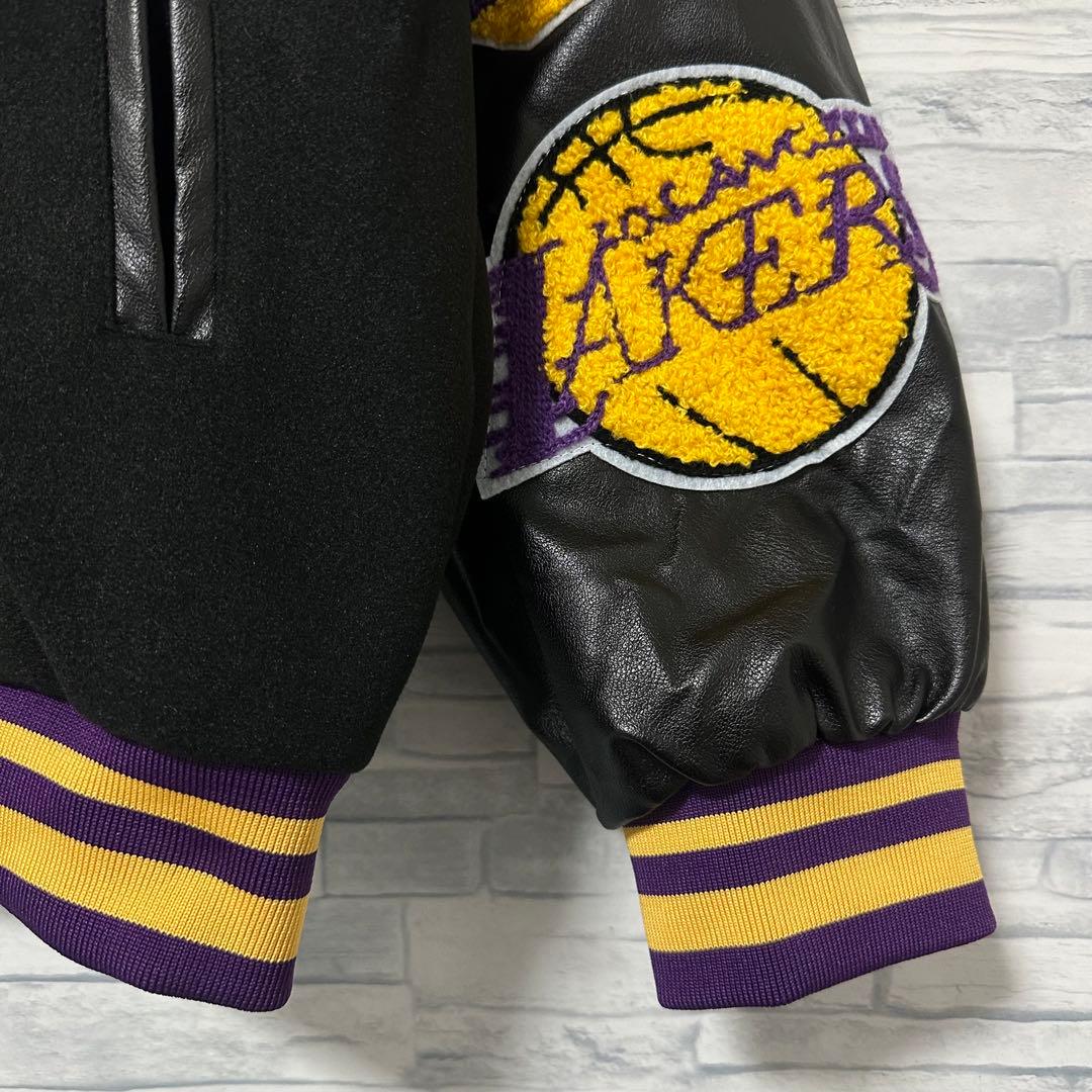 【未使用】希少 LAKERS レイカーズ スタジャン サガラ ロゴ L相当