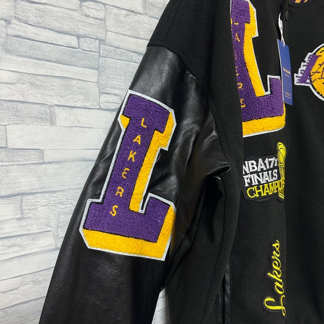 【未使用】希少 LAKERS レイカーズ スタジャン サガラ ロゴ L相当