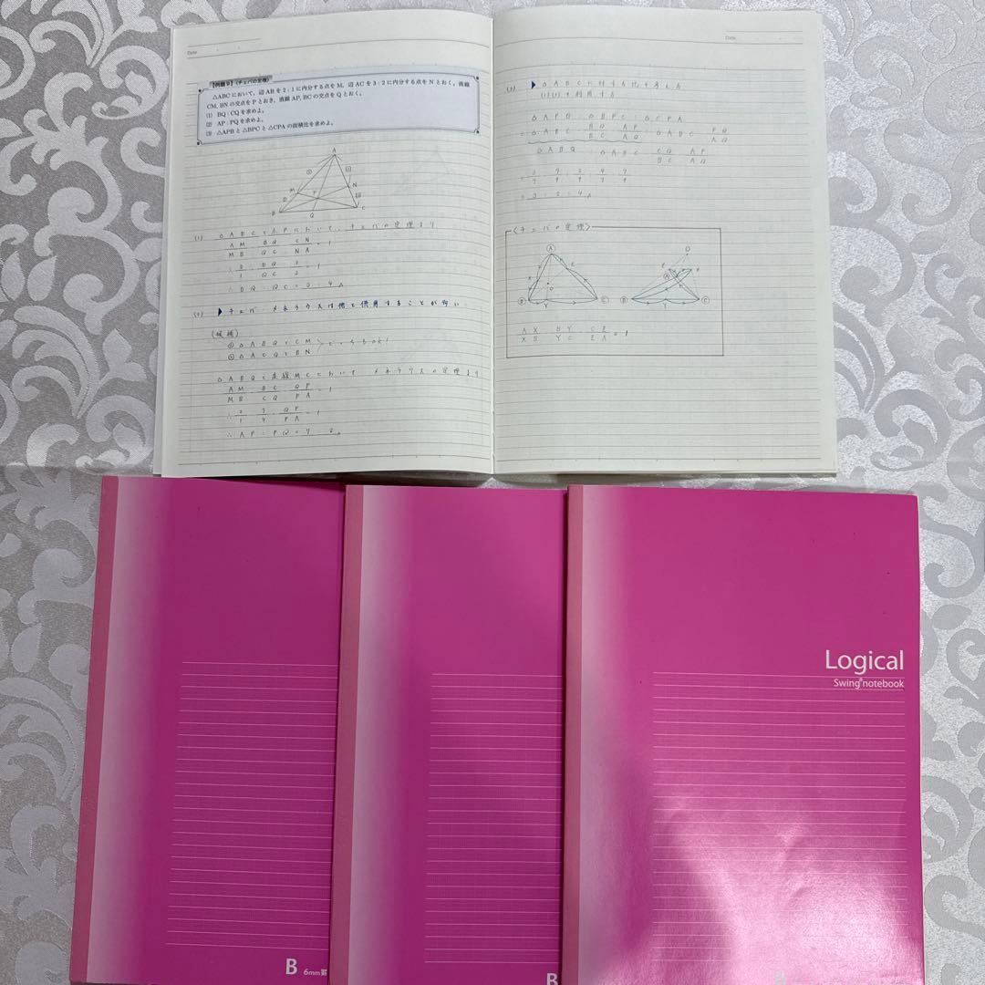 鉄緑会中2数学フルセット　内部講習・全プリント・板書ノート付き