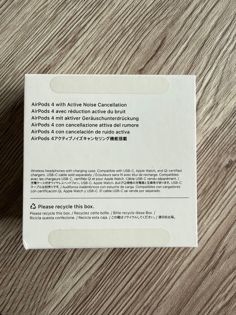 AirPods4本体 充電ケース付き　アクティブノイズキャンセル機能搭載