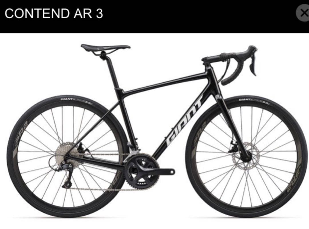 GIANT CONTEND AR3 ブラック ロードバイク ディスクブレーキ