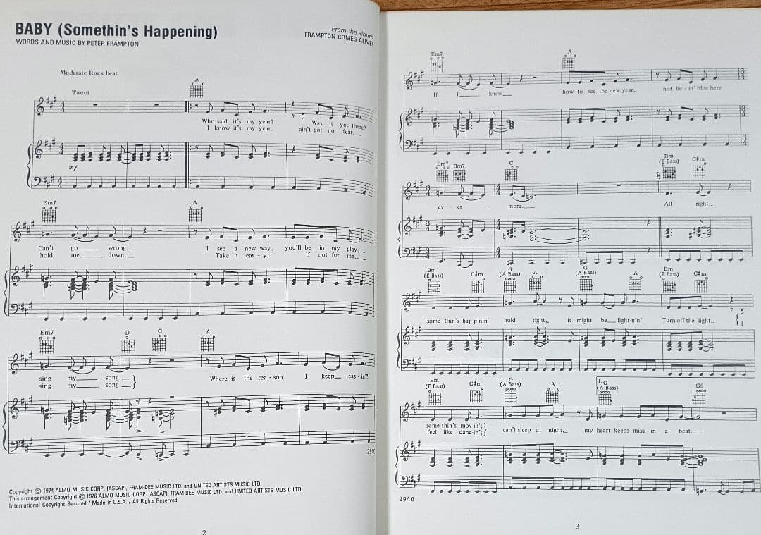 スコア Peter Frampton Anthology ピーター・フランプトン