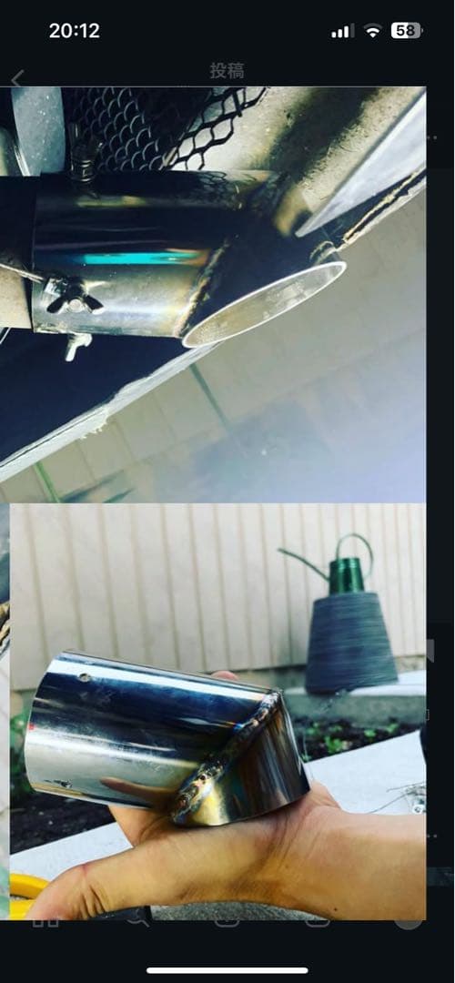 カ*メ様 ハイエースリアバンパー LEDライト付き