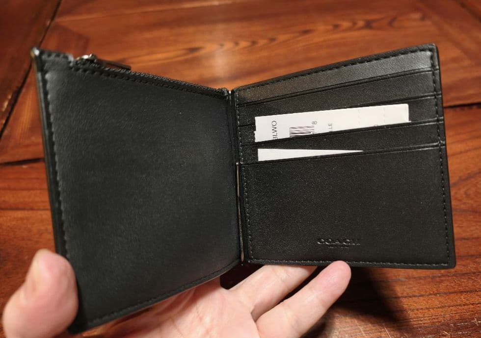 COACH マネー クリップ ジップ ウォレット シグネチャー【未使用】