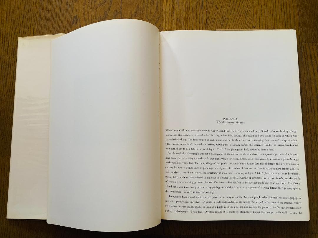 リチャード・アヴェドン「Portraits 」1976年　直筆サイン入り