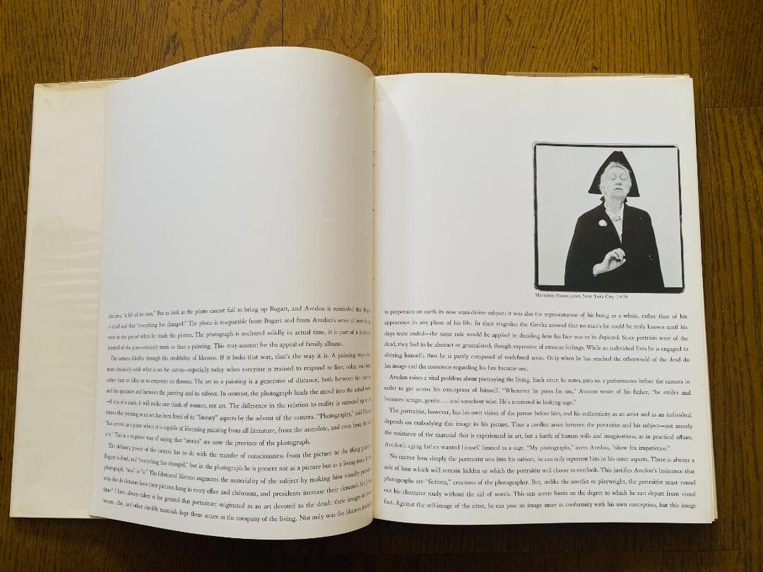 リチャード・アヴェドン「Portraits 」1976年　直筆サイン入り