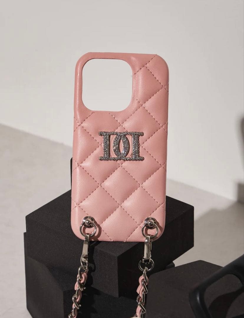 ストーンロゴキルティングiPhoneケース　darich