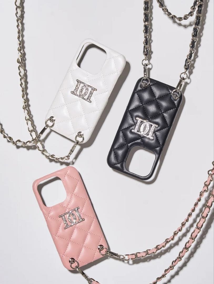 ストーンロゴキルティングiPhoneケース　darich