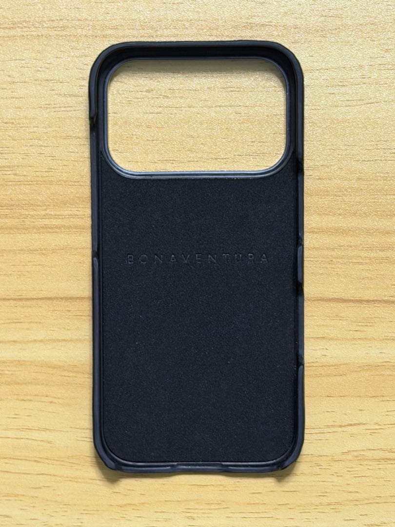 ボナベンチュラ iPhone17 Pro ケース ブラック ノービレレザー