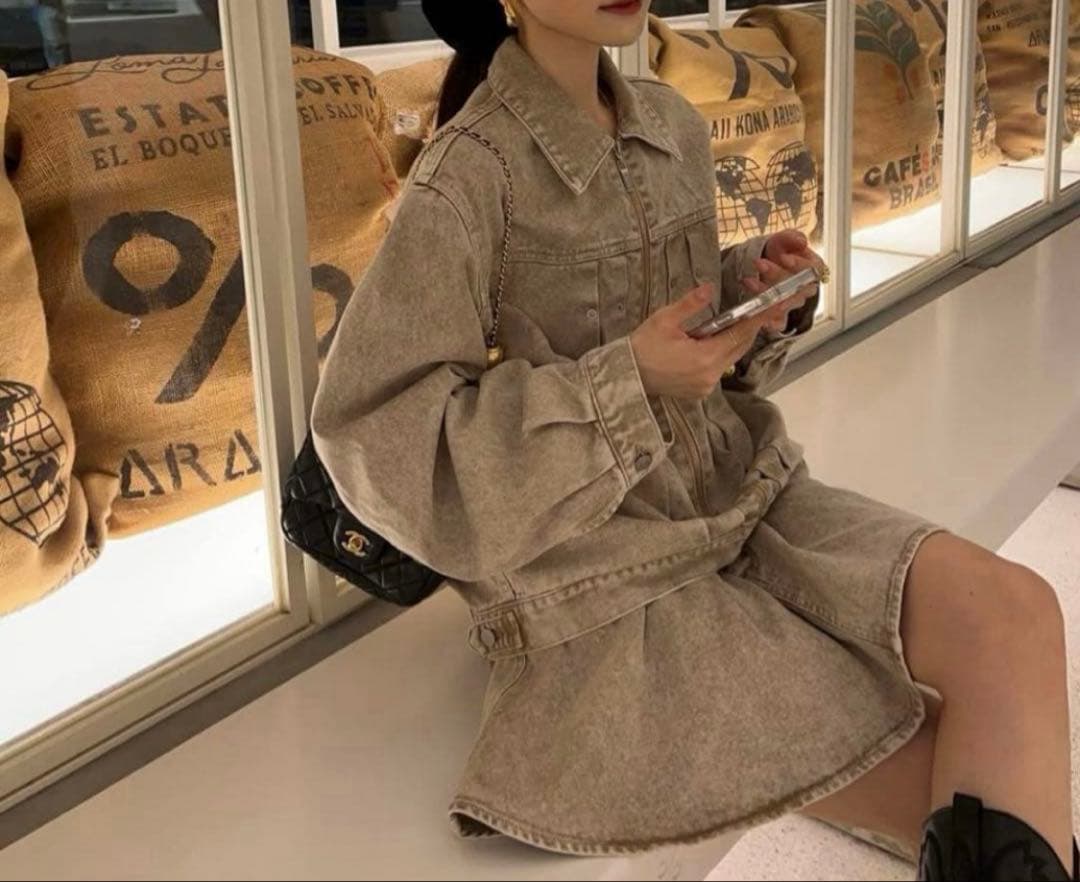 【thetoe】Olympia Denim Skirt Mサイズ