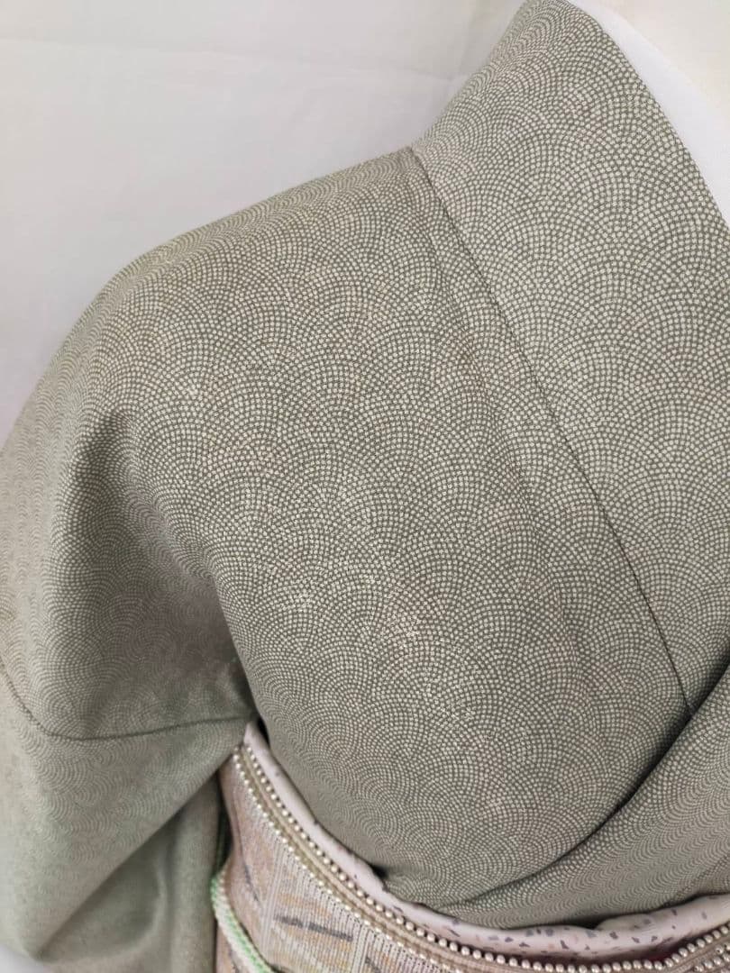 【お茶席用に】★★新品未使用　洗える江戸小紋(ポリ100%)Mサイズ★★