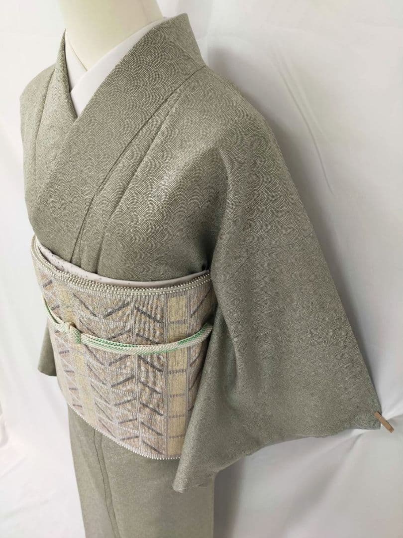 【お茶席用に】★★新品未使用　洗える江戸小紋(ポリ100%)Mサイズ★★