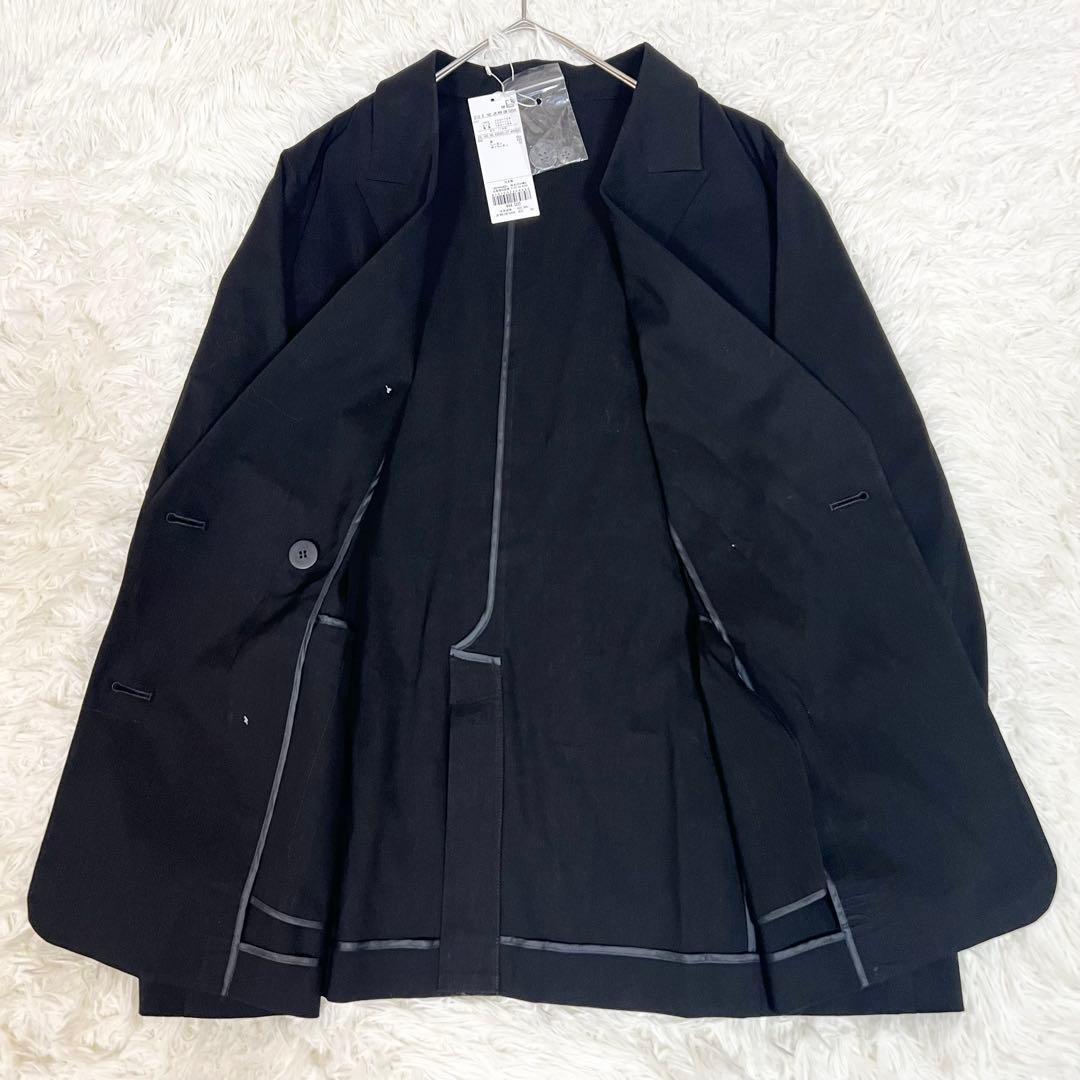 新品タグ付き✨23区 洗える リネンレーヨンストレッチ ダブル ジャケット 50