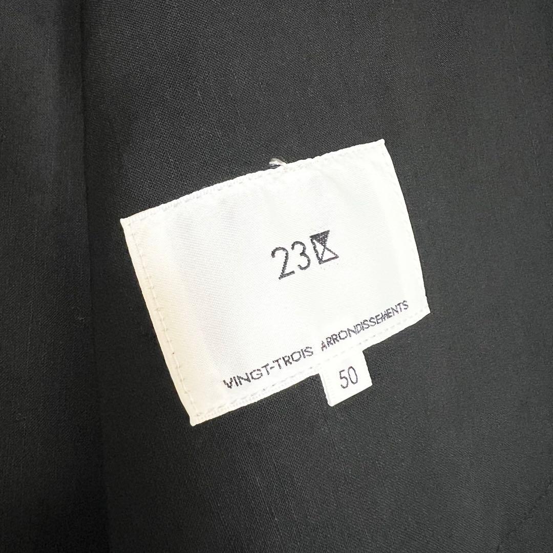 新品タグ付き✨23区 洗える リネンレーヨンストレッチ ダブル ジャケット 50