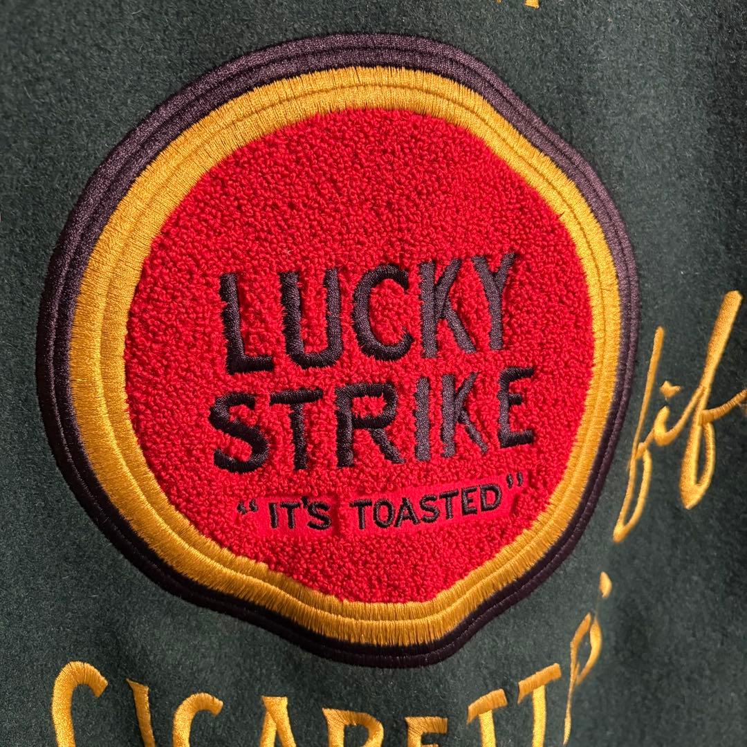 非売品　古着　ラッキーストライク　スタジャン 125th レザー