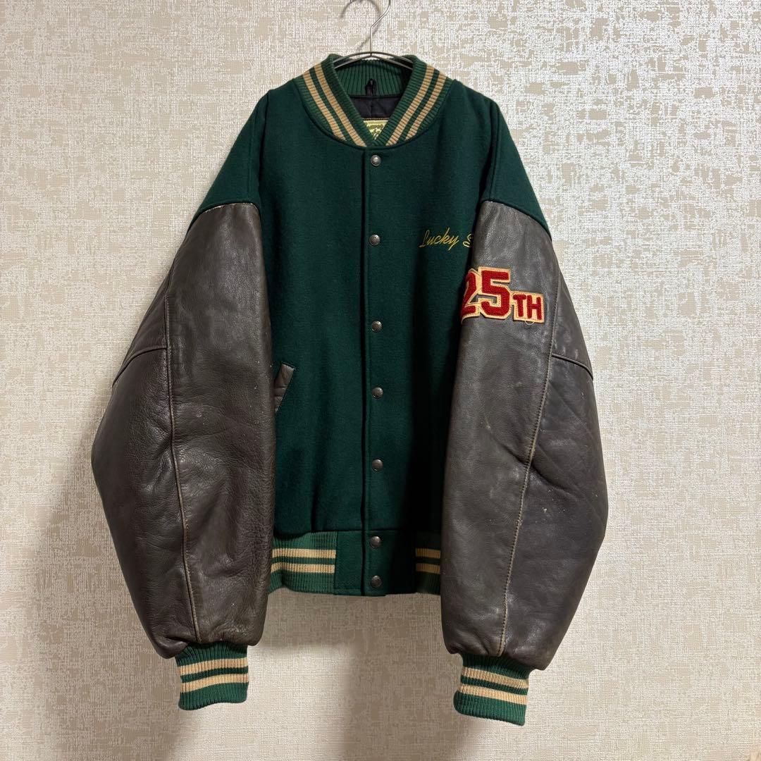 非売品　古着　ラッキーストライク　スタジャン 125th レザー