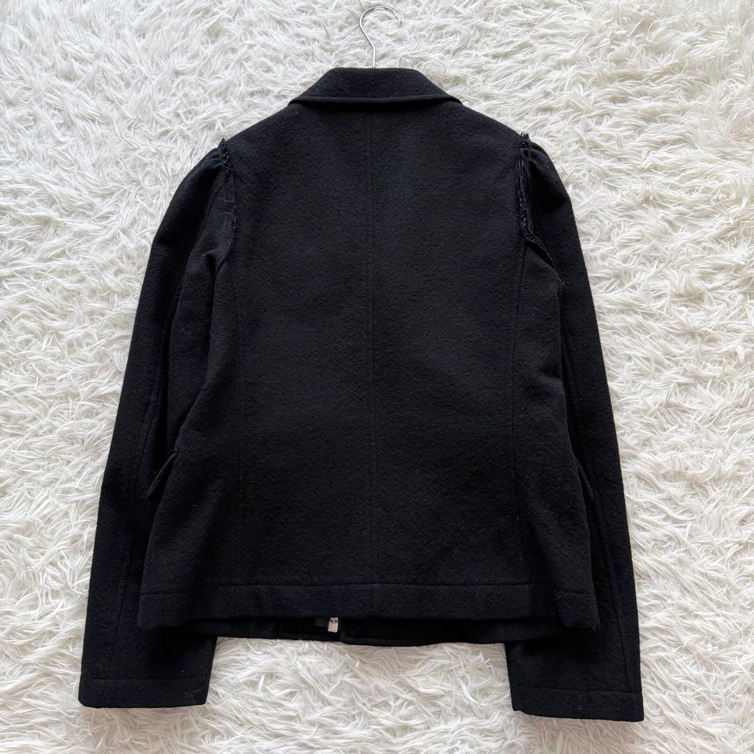 【トリココムデギャルソン】AD2004 ジャケット　黒　インサイドアウト　縮絨