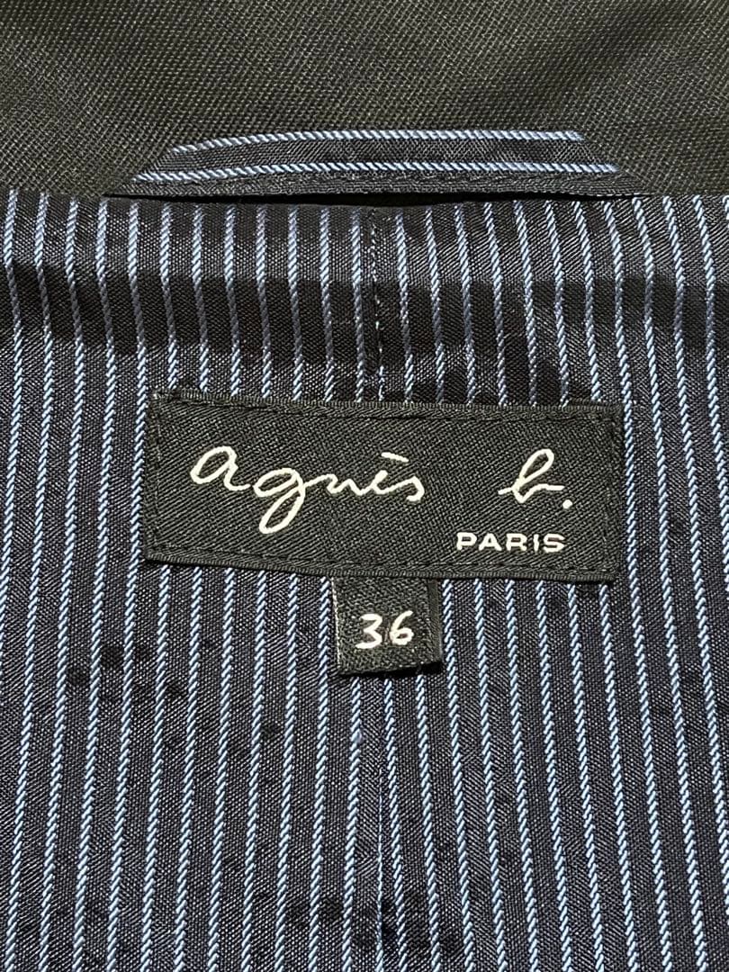 アニエス・ベー　ブラック トレンチコート