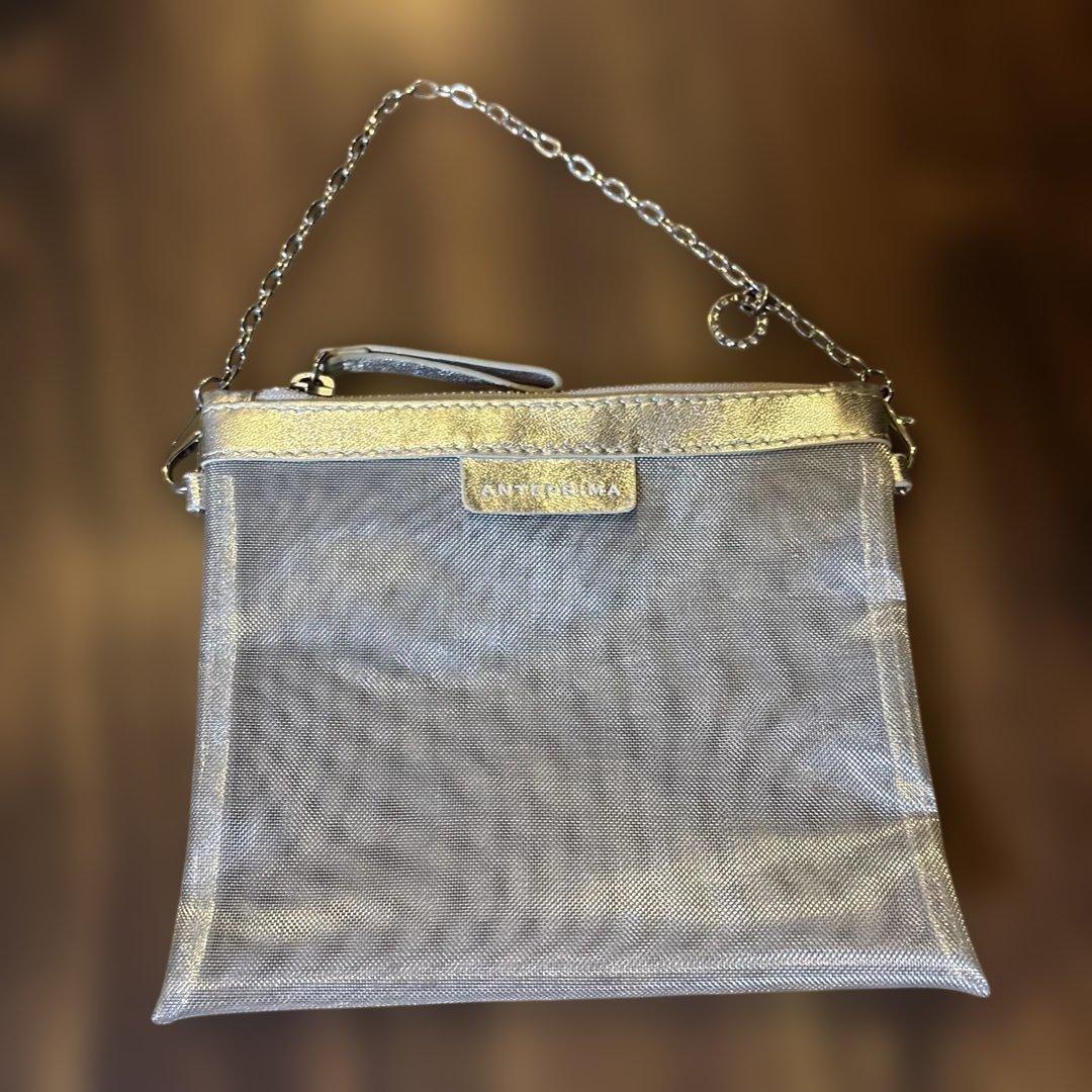 ANTEPRIMA シルバー パーティーバッグ