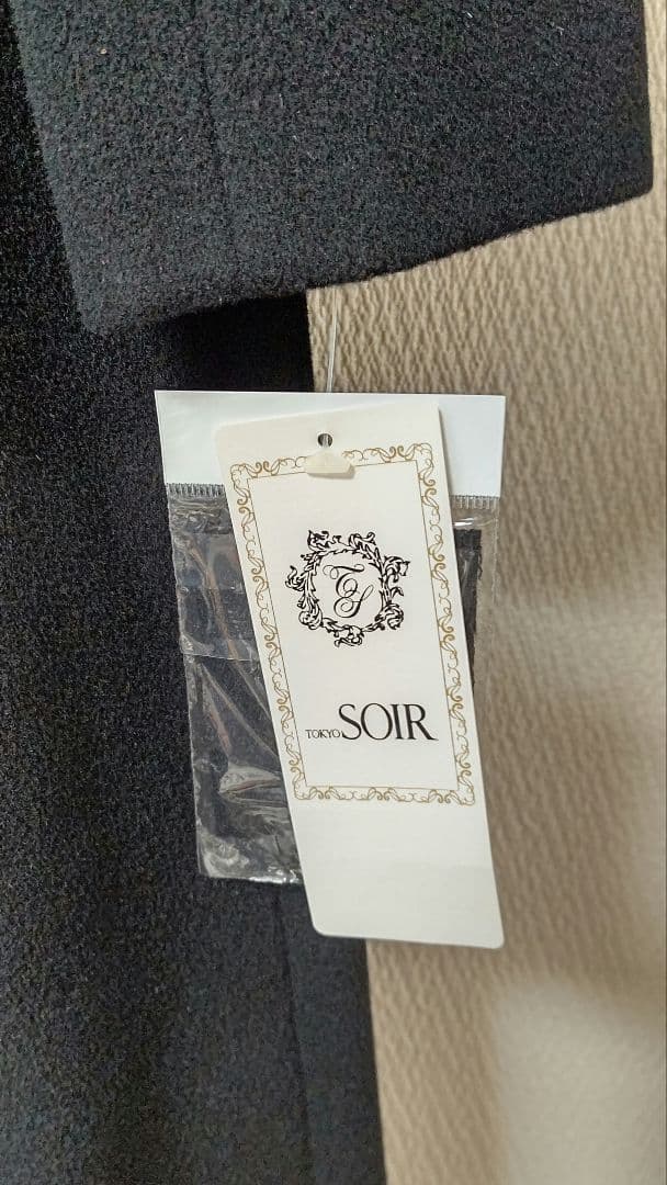 東京ソワール　アンゴラ混エレガントショールカラーロングコート/QVC