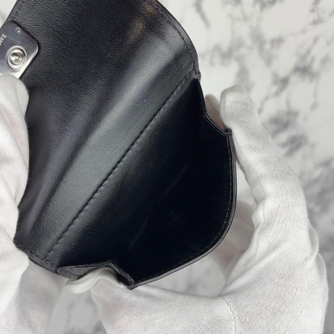 100 LOEWE トライフォールドウォレット　三つ折り財布　アナグラム