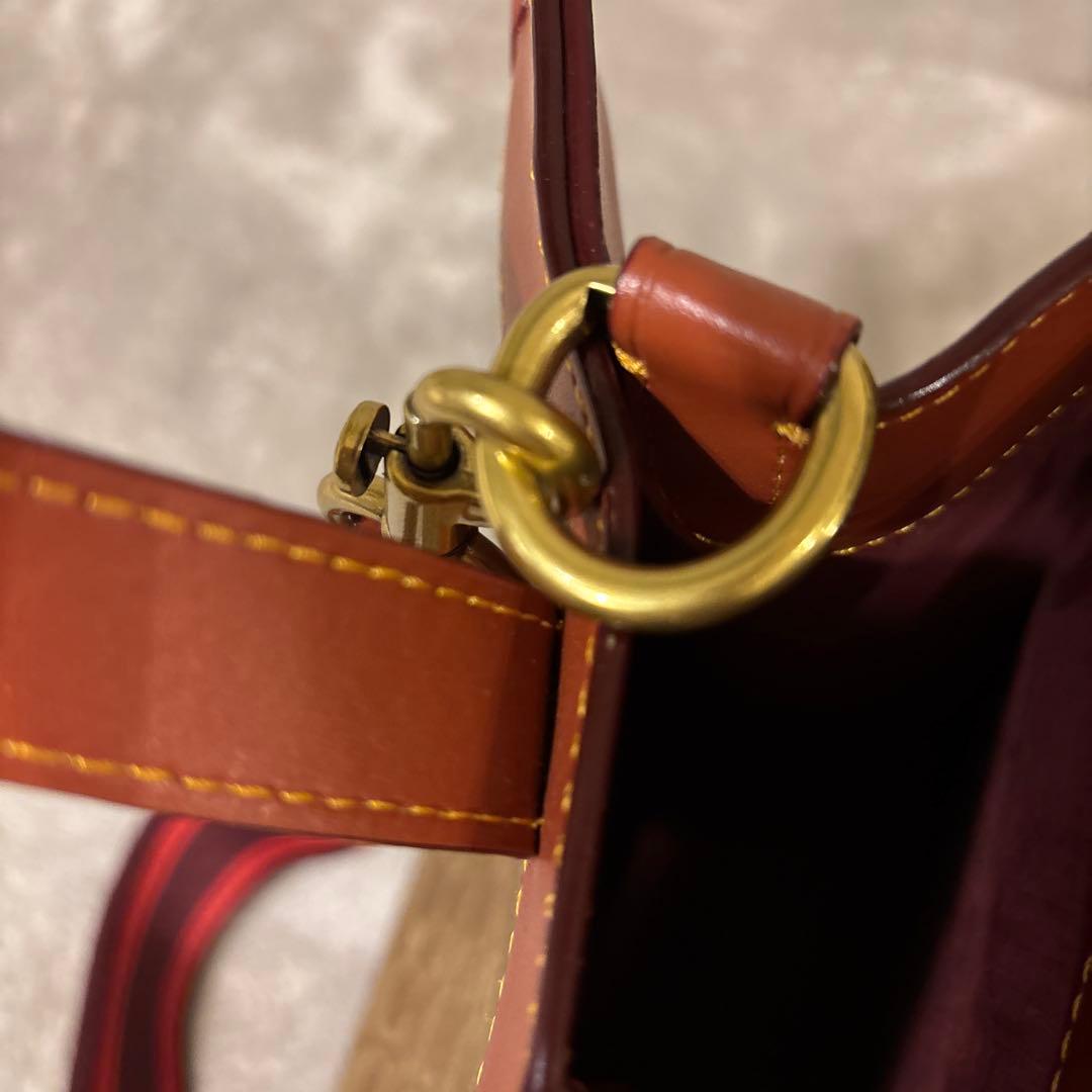 【美品】COACH フィールドトート ブラウン コーチ レザー