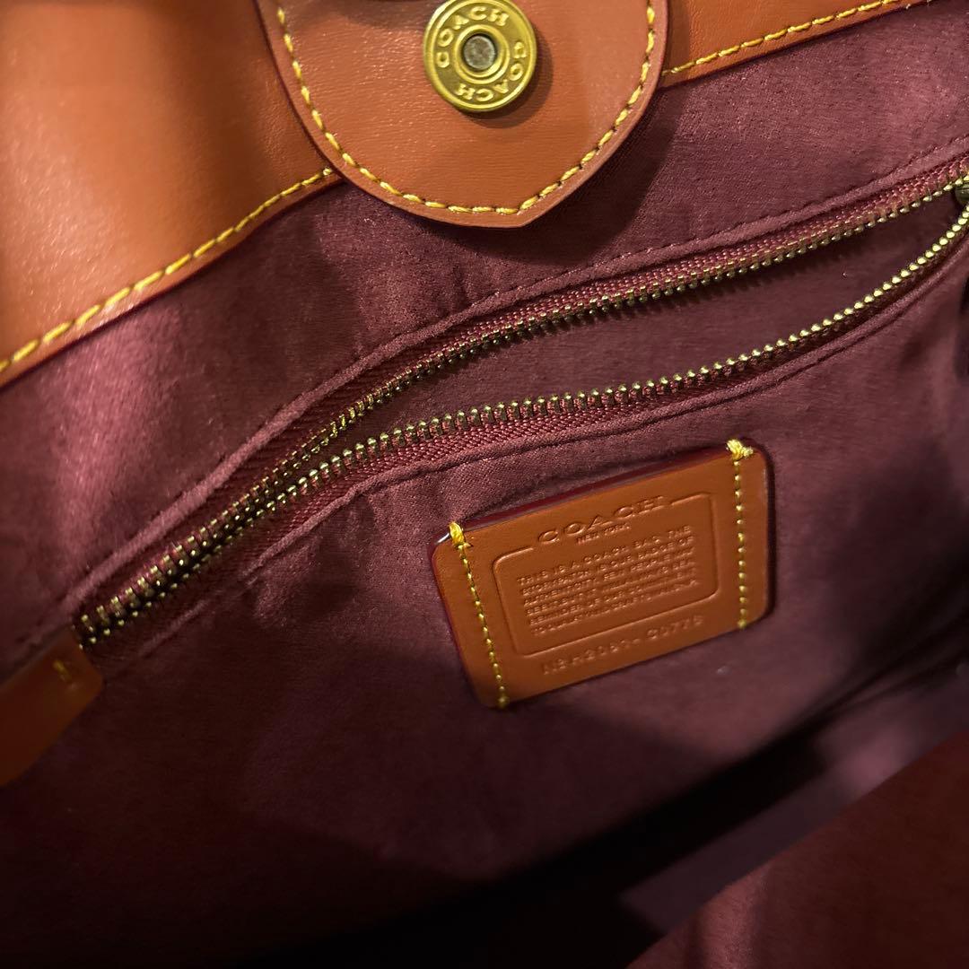 【美品】COACH フィールドトート ブラウン コーチ レザー