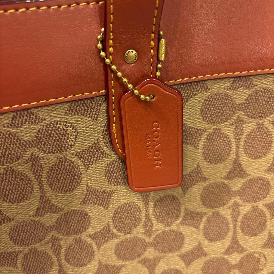 【美品】COACH フィールドトート ブラウン コーチ レザー