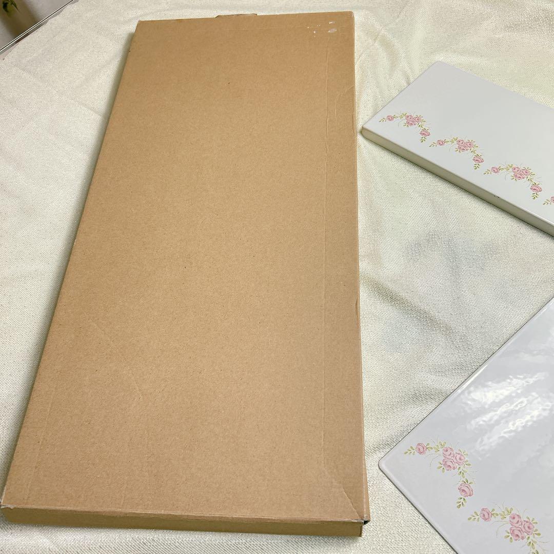 超レア❣️箱付 未使用イマン ピュアローズ コンロカバー imane薔薇雑貨マニー