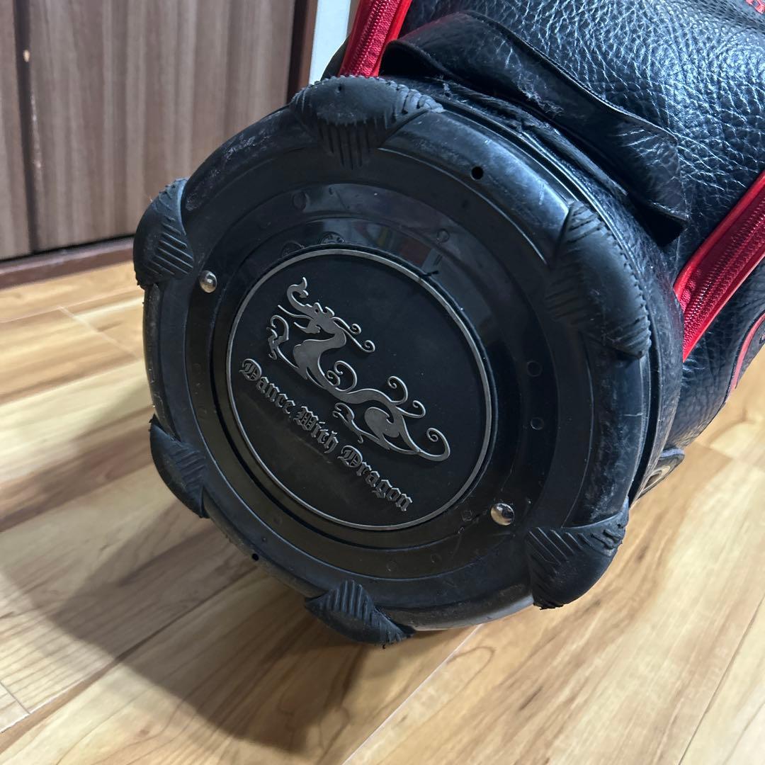 Dance With Dragon ダンスウィズドラゴン キャディバッグ 黒/赤