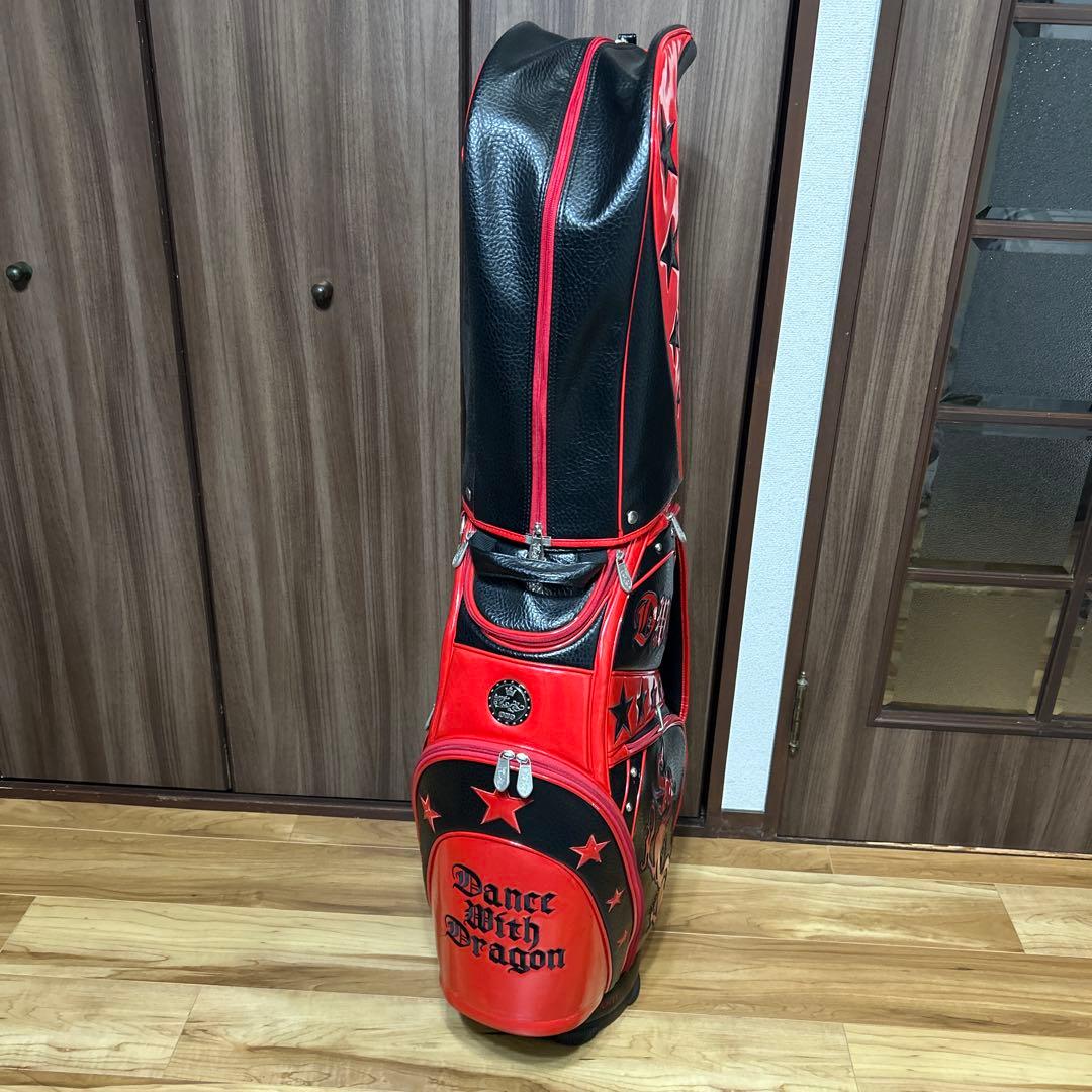 Dance With Dragon ダンスウィズドラゴン キャディバッグ 黒/赤