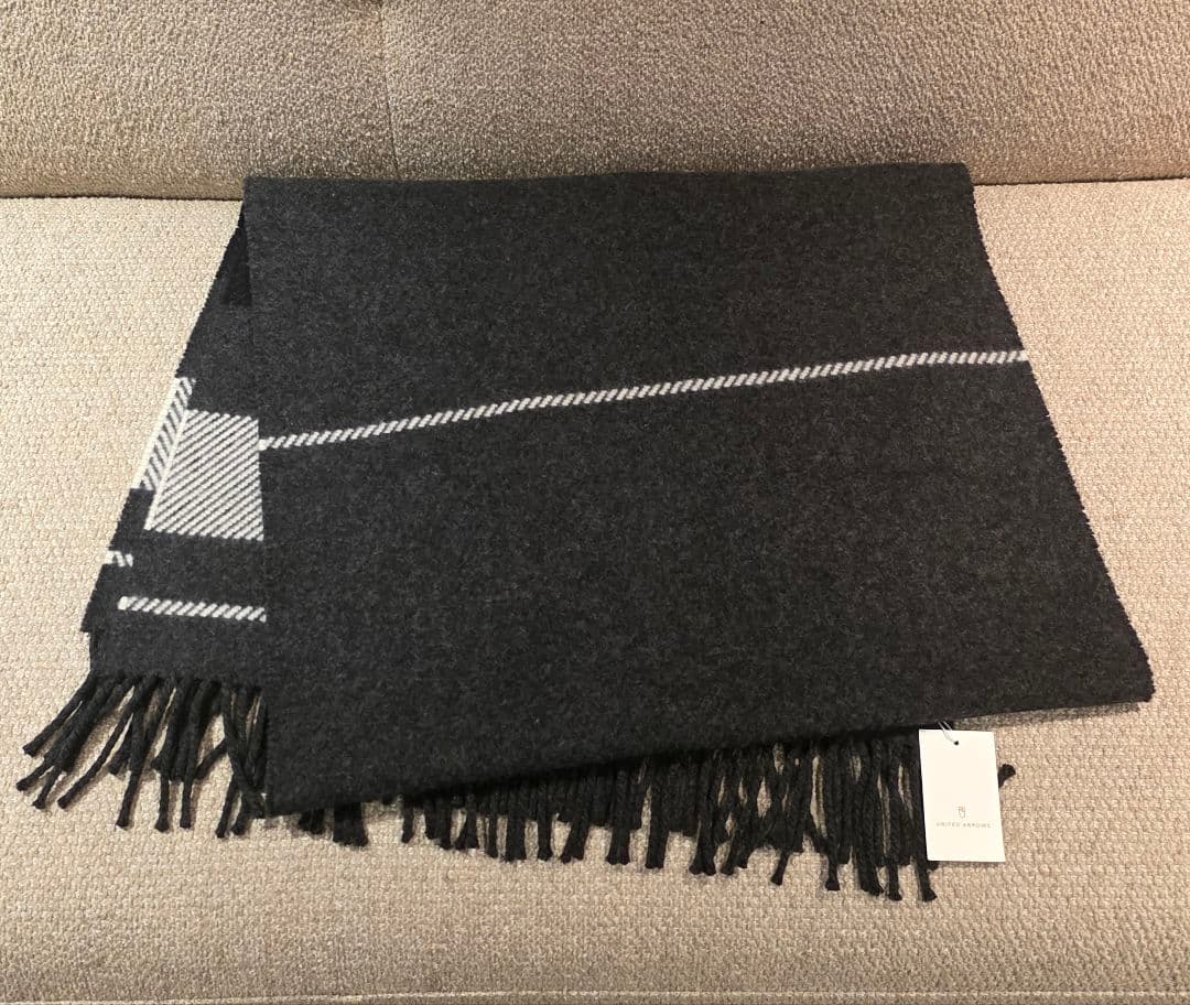 JOHNSTONS OF ELGIN ストライプ 大判マフラー・ストール