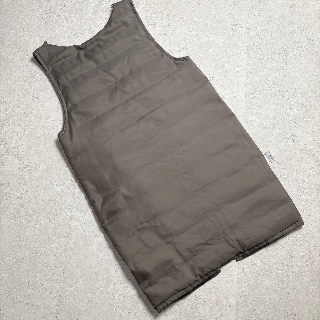 エンフォルド　ダウンライナー付き　ウール　２WAYノーカラーコート　グレー