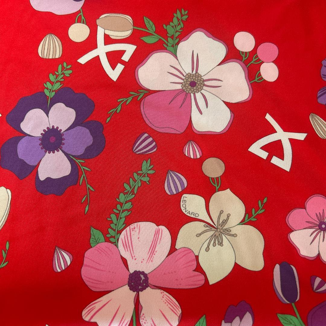 ⭐︎LEONARD⭐︎花柄 五分袖チュニック 40（L）