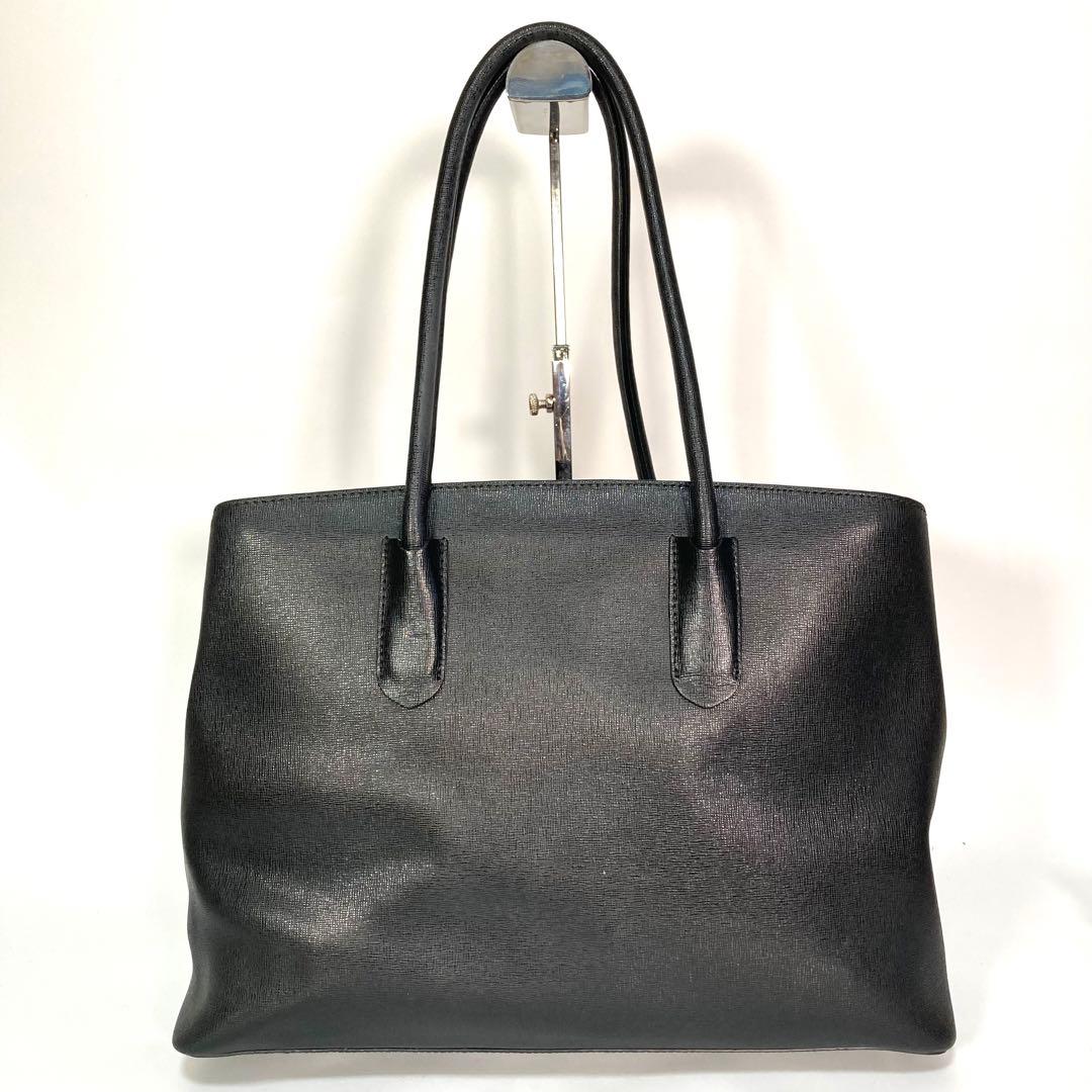 【美品】フルラ テッサ トートバッグ A4 ワンショルダーバッグ ブラック