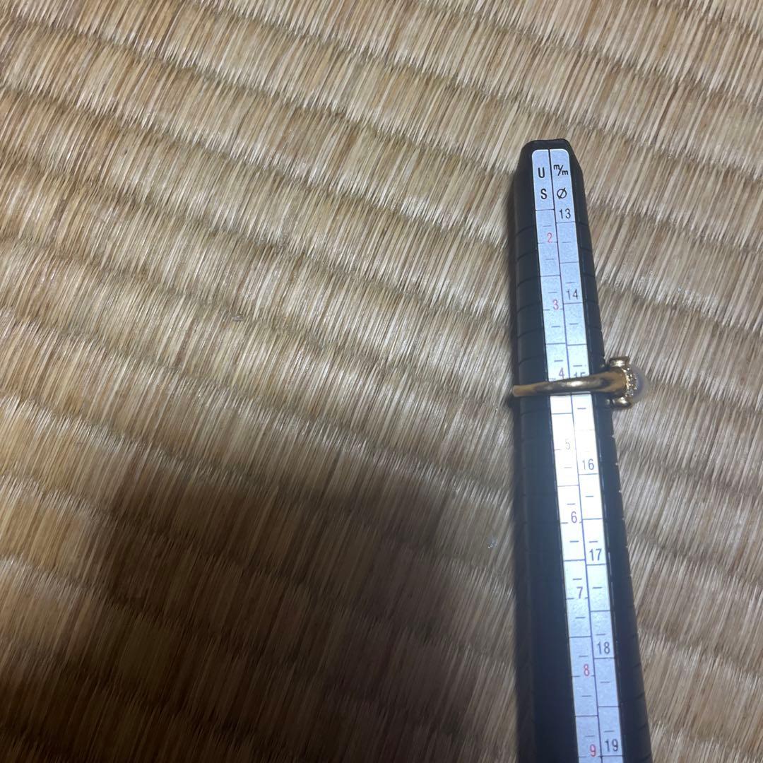 ゴールドのパールの指輪