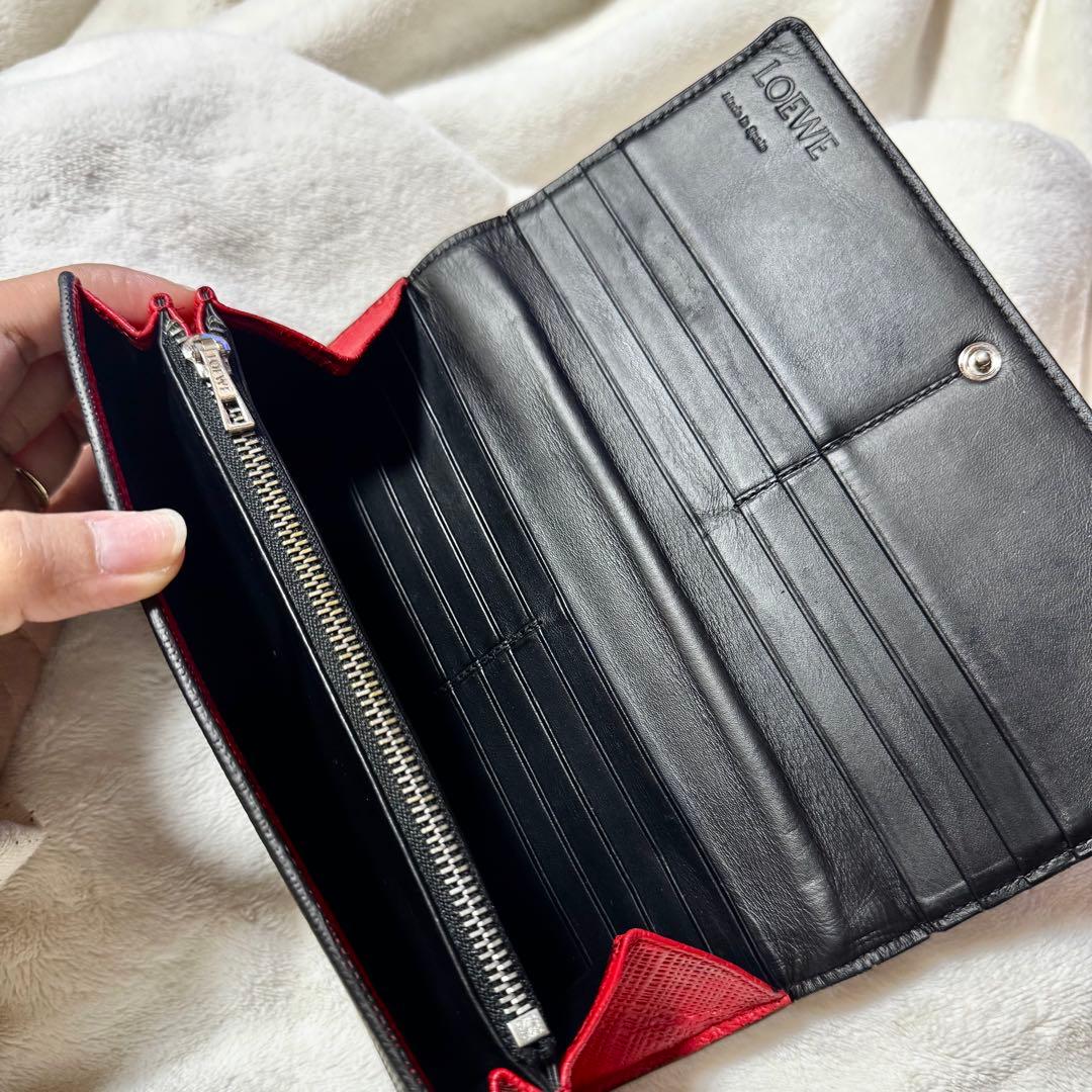 Loewe ロエベ　リネン　長財布