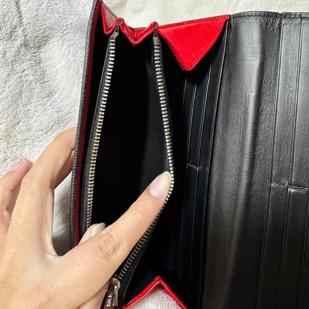 Loewe ロエベ　リネン　長財布