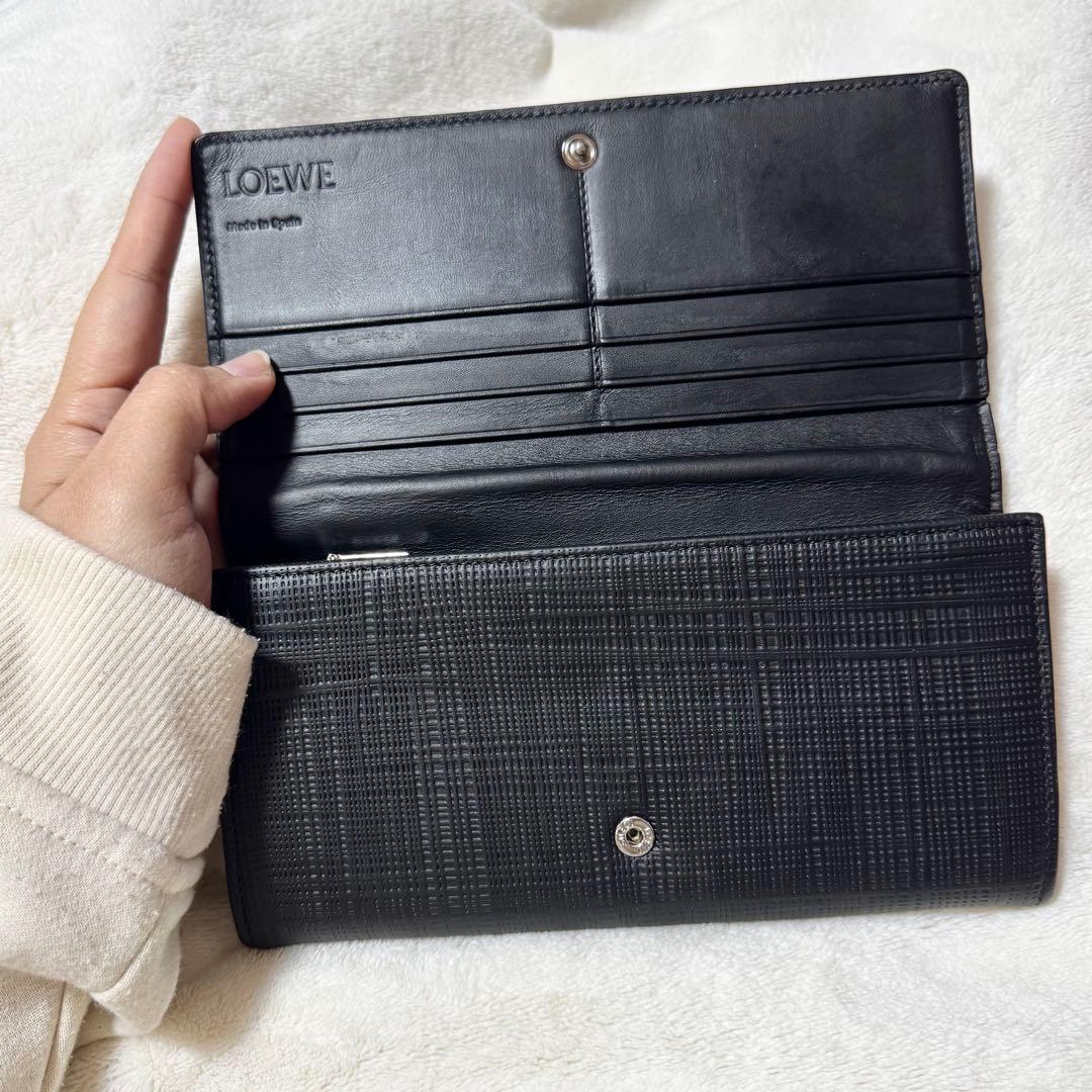Loewe ロエベ　リネン　長財布
