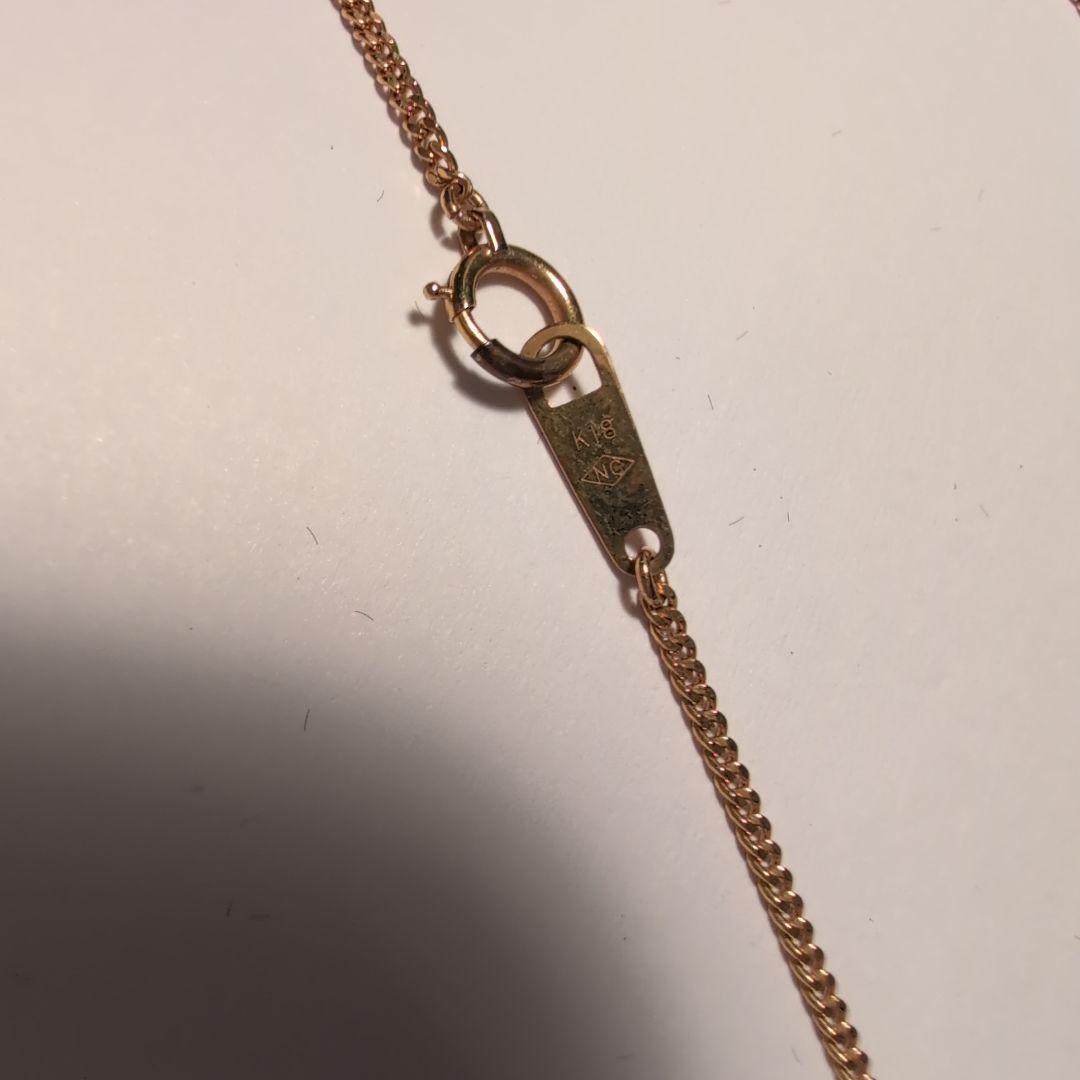 K18 キュービックジルコニア ネックレス