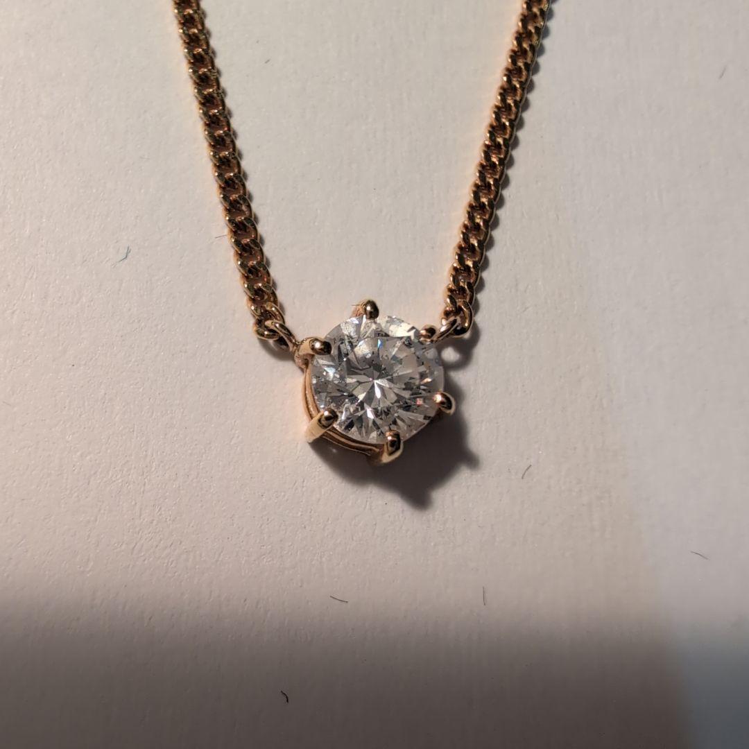 K18 キュービックジルコニア ネックレス