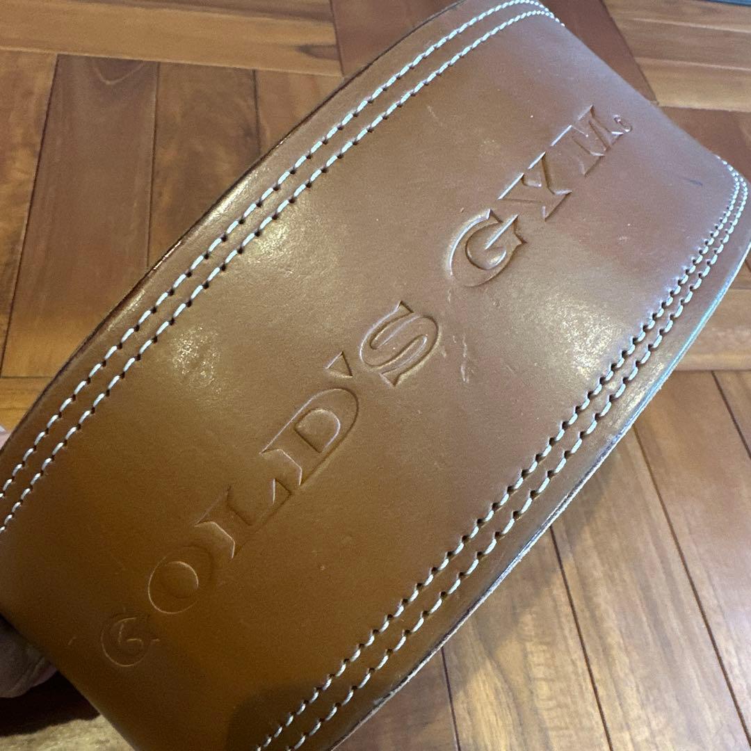 【美品】ゴールドジム　プロレザーベルト　Mサイズ