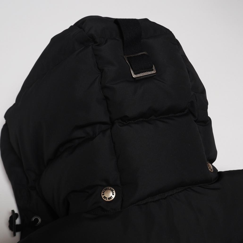 POLO RALPH LAUREN ポニー刺繍 2WAY肉厚ダウンベスト 黒S