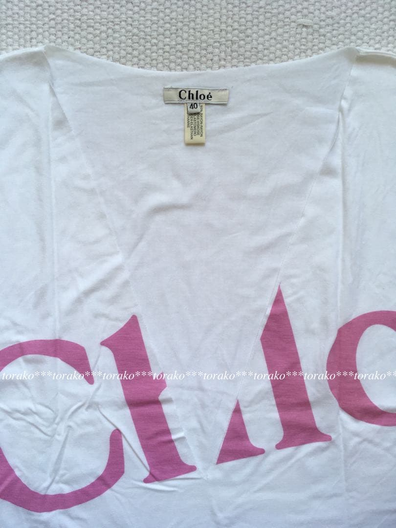 t*s様 レア!! Chloe クロエ ロゴ カットソー 〜ビーチライン〜
