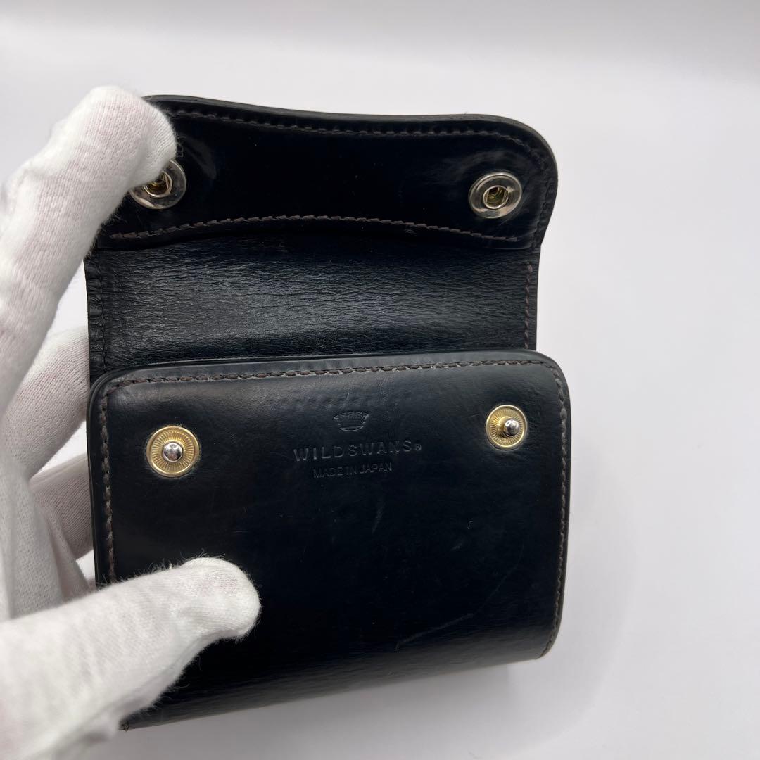 【harumich】WILD SWANS 三つ折り財布　eno 革