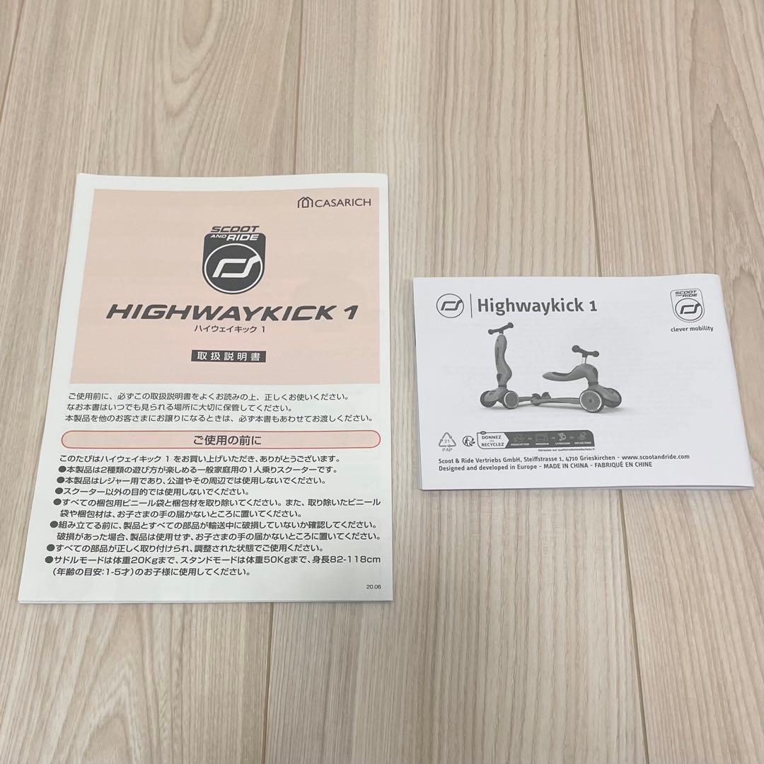 スクート&ライド　ハイウェイキック1 アッシュ