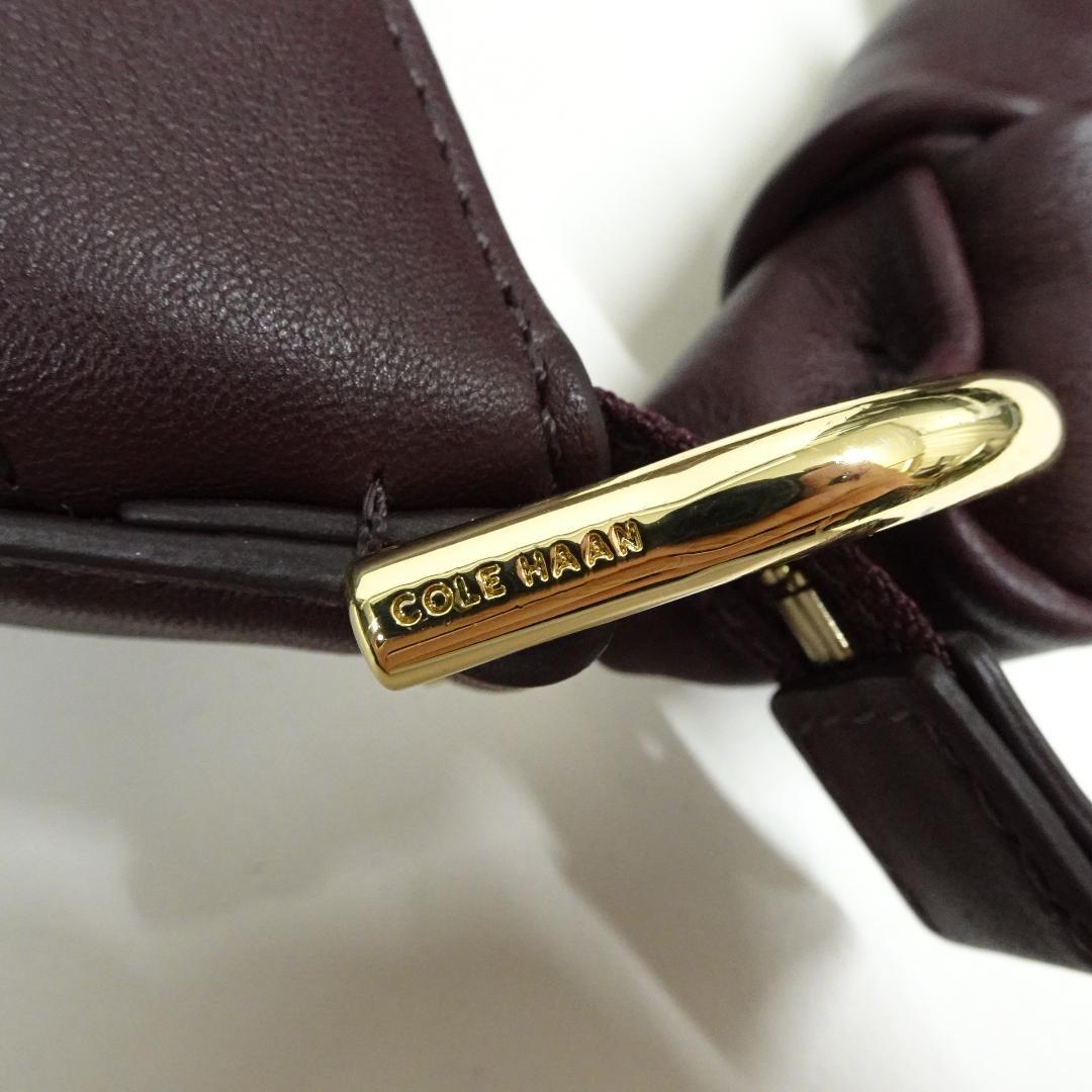 COLE HAAN レザーショルダーバッグ アポンテスラウチホーボー ワイン